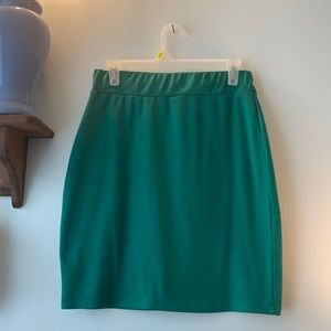 Emerald green pencil skirt. Size large.